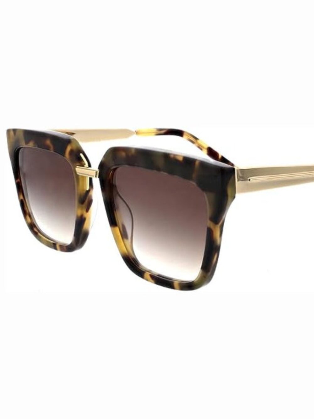 KENDALL + KYLIE KKS5017BJS KARISSA 281 Tokyo Tortoise/Gray Brown Lens Sunglasses